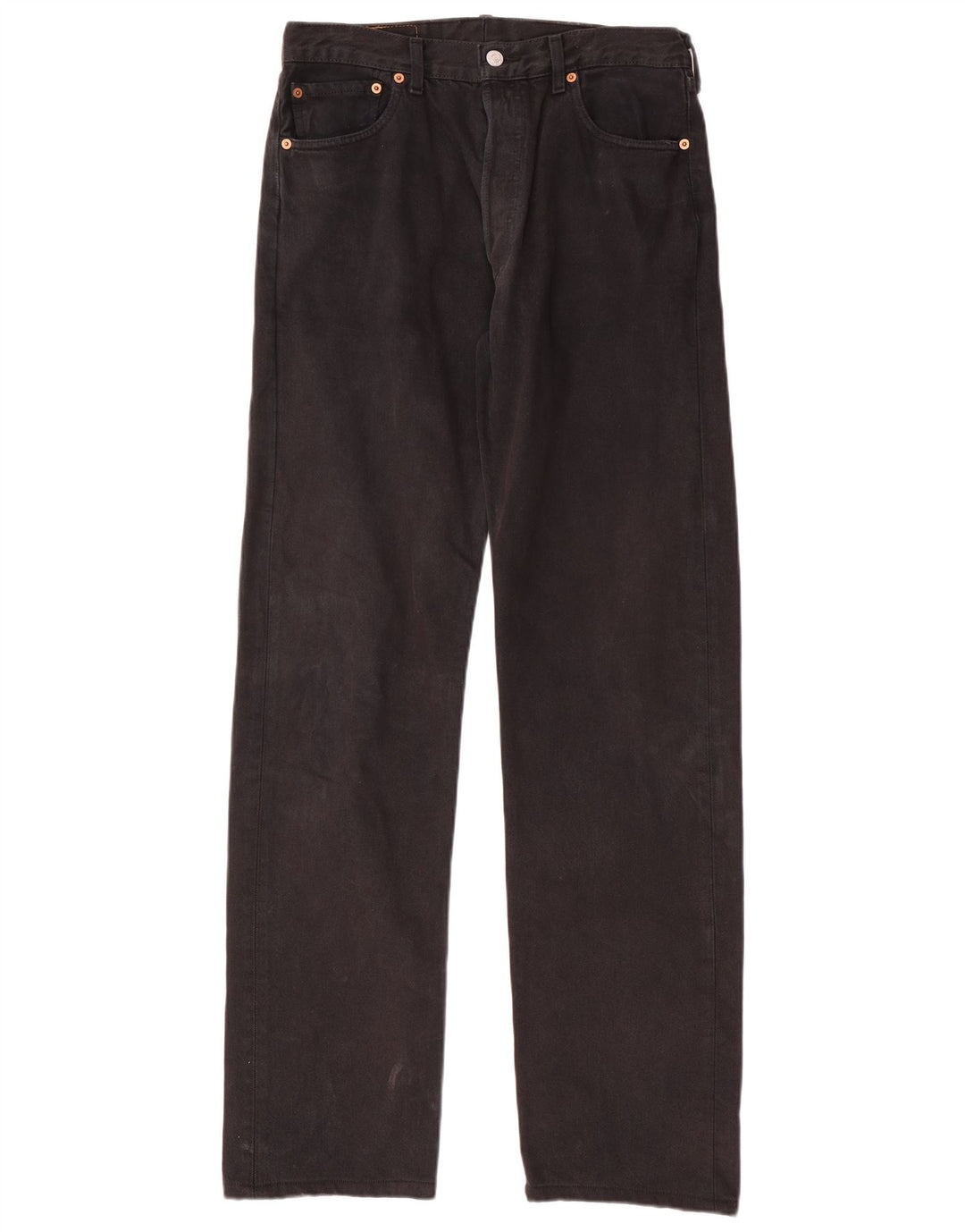 Мужские прямые джинсы LEVI'S 501 W34 L36, черный хлопок