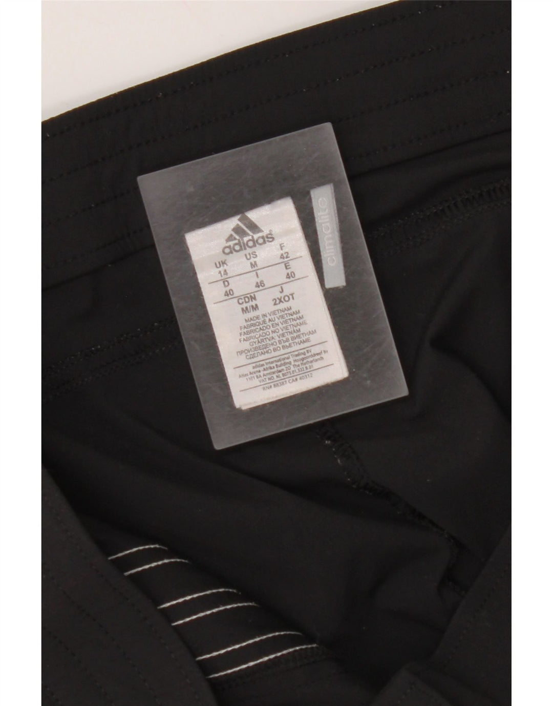 Женские спортивные шорты-бермуды ADIDAS Climalite UK 14, средний черный, полиамид