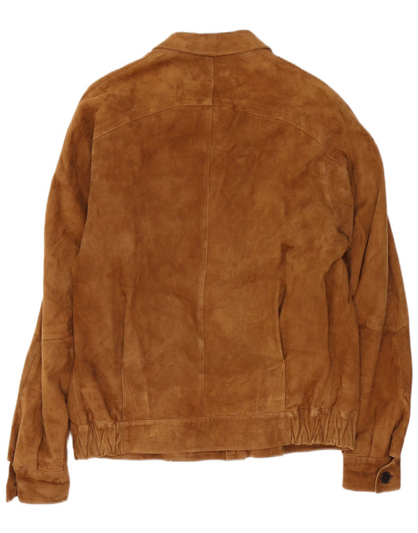 Мужская замшевая куртка VINTAGE UK 38 средний бежевый