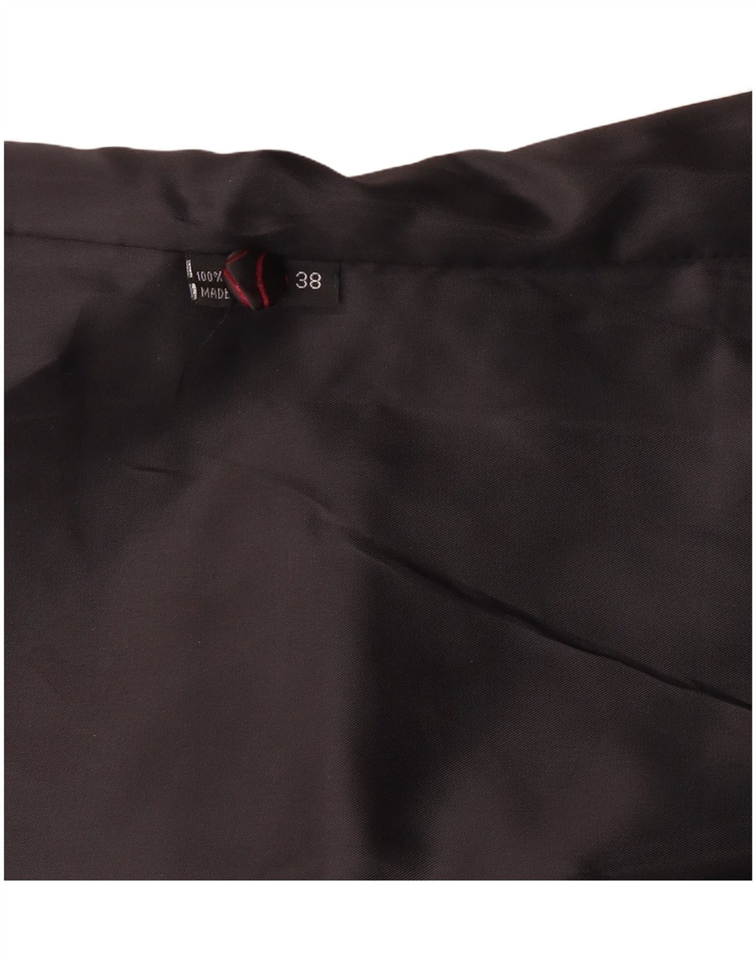 Винтажный женский жилет EU 38, средний черный полиэстер с узором пейсли