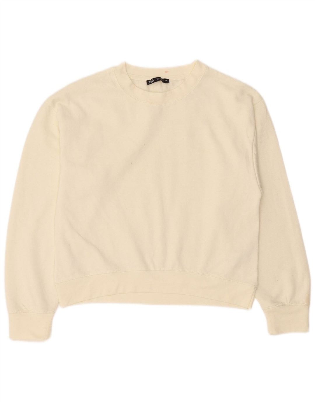 Женский свитер Zara UK 14, средний белый полиэстер
