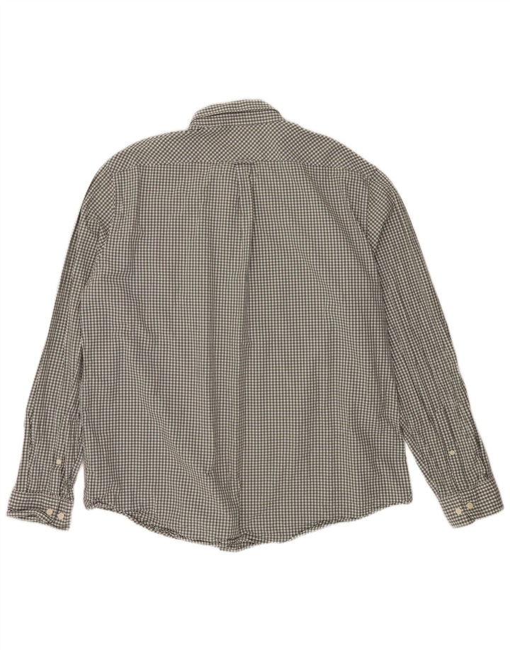 TIMBERLAND Мужская рубашка стандартного кроя 3XL зеленая, хлопок в мелкую клетку