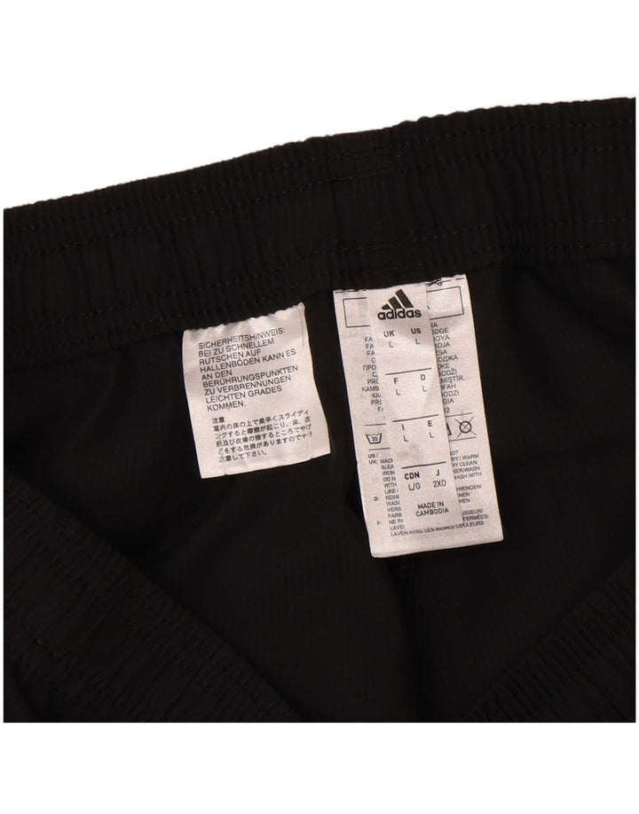 Мужские спортивные брюки Adidas Aeroready, большие черные полиэстеровые брюки