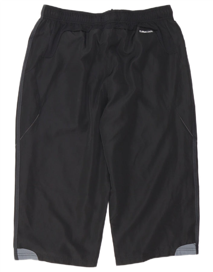 Мужские спортивные брюки-капри Adidas Climacool, большие черные цветные блоки