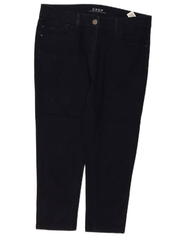 Женские укороченные джинсы Marks & Spencer UK 16, большие W34 L22, темно-синие