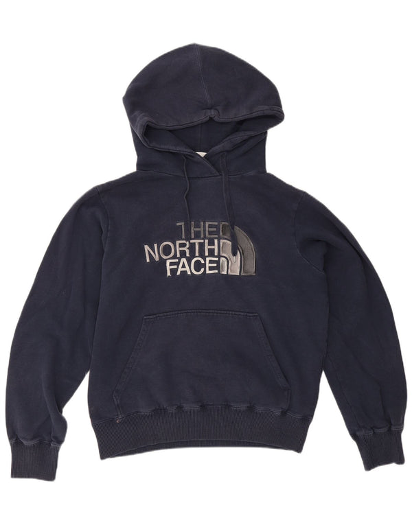 Мужской джемпер с капюшоном The North Face, маленький темно-синий, хлопковый