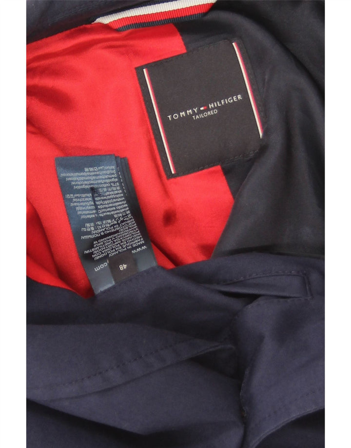 Tommy Hilfiger Мужское пальто IT 48 среднего размера, темно-синий, хлопок