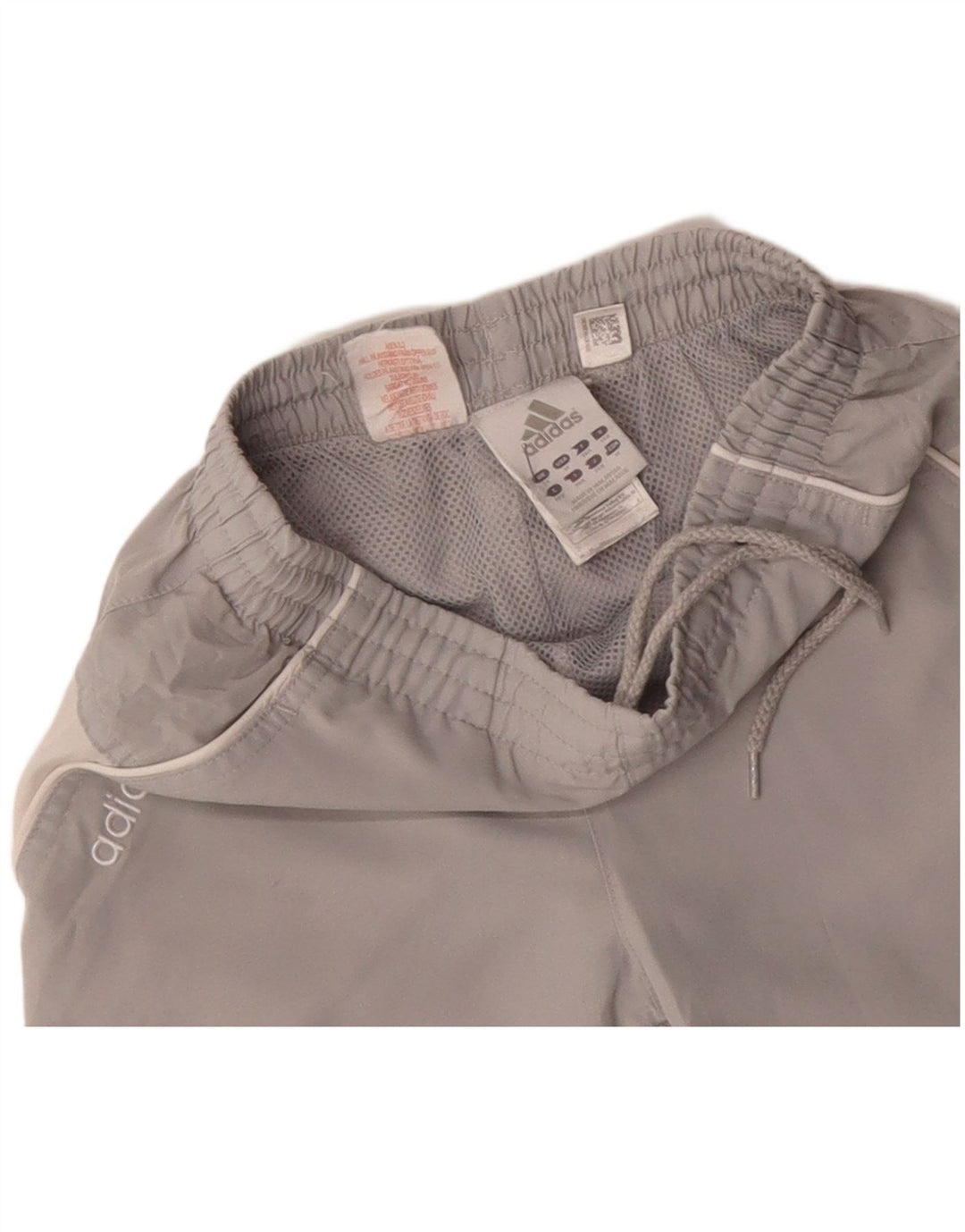 Спортивные шорты-бермуды ADIDAS для мальчиков с рисунком, 15–16 лет, серые с цветными блоками