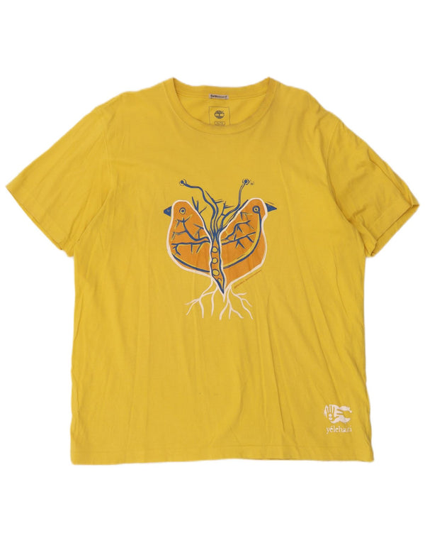 Мужская футболка Earthkeepers Regular Fit с рисунком Timberland, XL, желтая