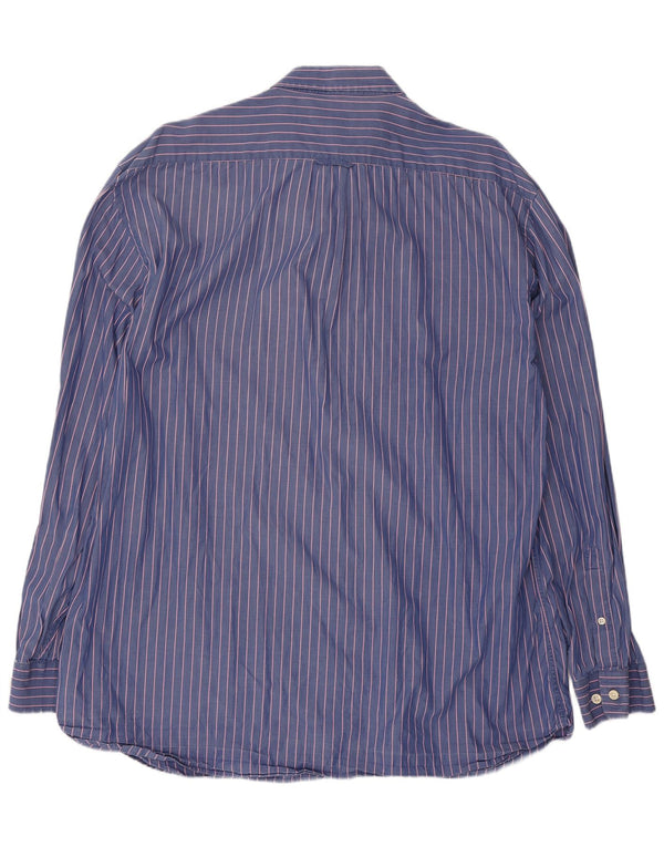 Мужская рубашка стандартного кроя Gant XL, синяя хлопковая полоска