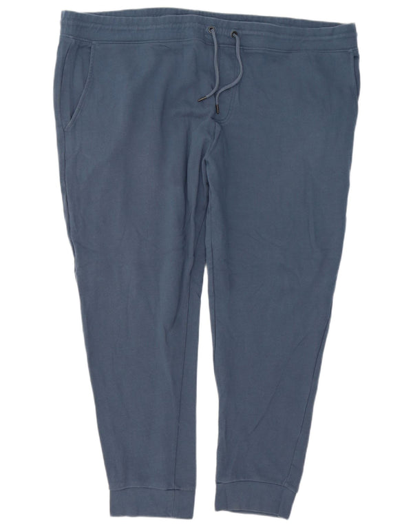Мужские спортивные брюки Marks & Spencer, джоггеры, 4XL, синий хлопок