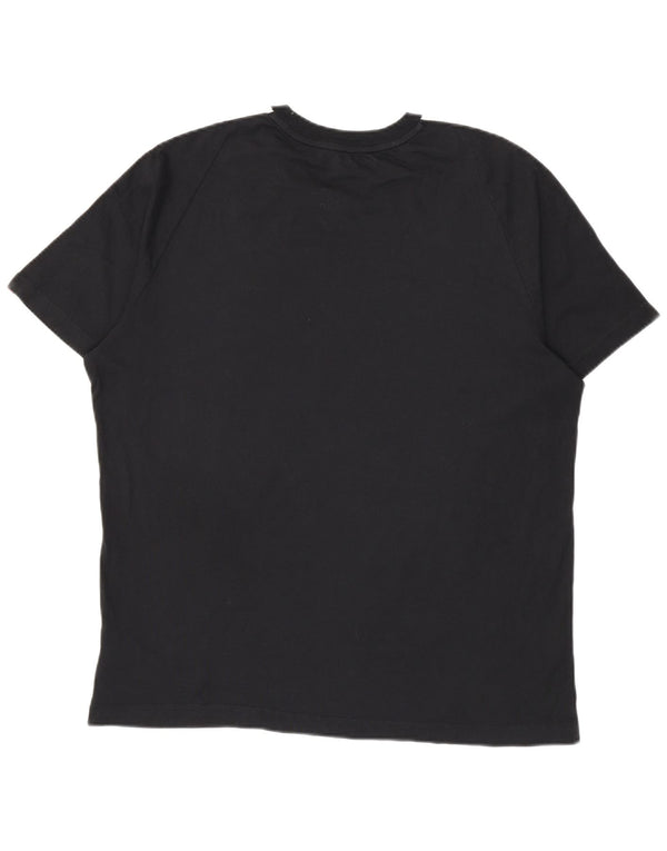 Мужская футболка с рисунком Nike Top XL, черная, хлопок с цветными блоками