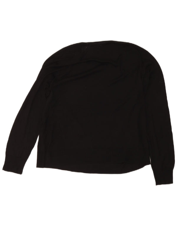 Женский свитер с вырезом «лодочка» Zara UK 18 XL, черный