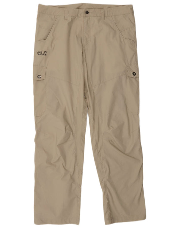 JACK WOLFSKIN Мужские брюки карго стандартного кроя UK 44 XL W36 L33 Бежевые