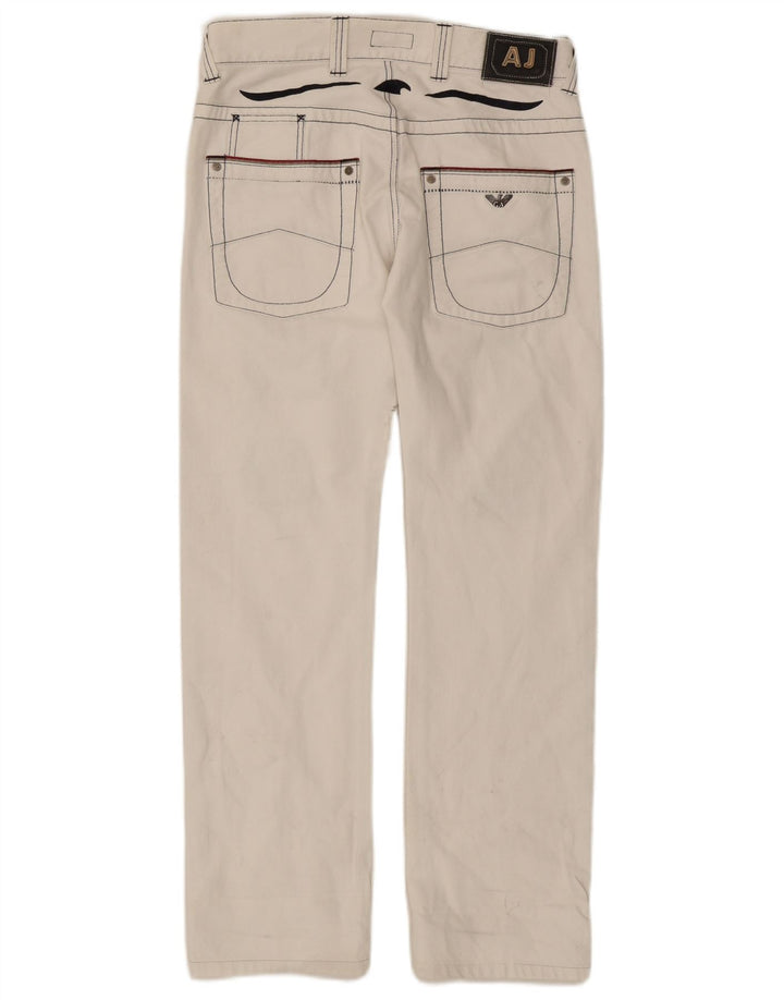 Женские прямые джинсы Armani W32 L30, белый хлопок