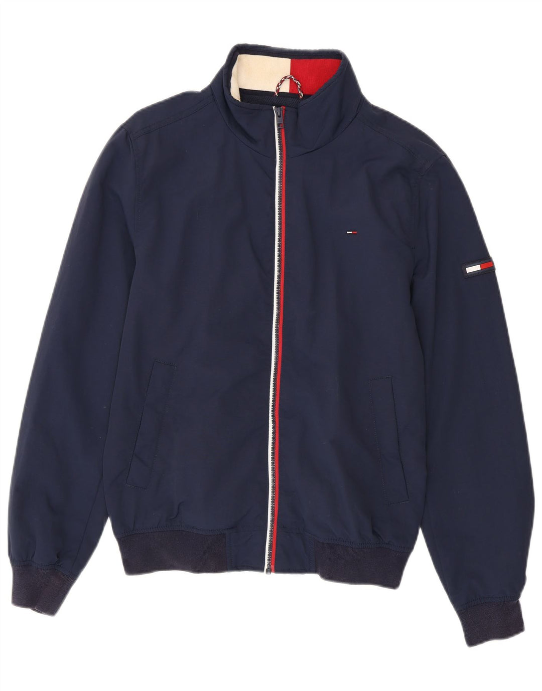 Мужская куртка-бомбер Tommy Hilfiger UK 38 средний темно-синий полиамид