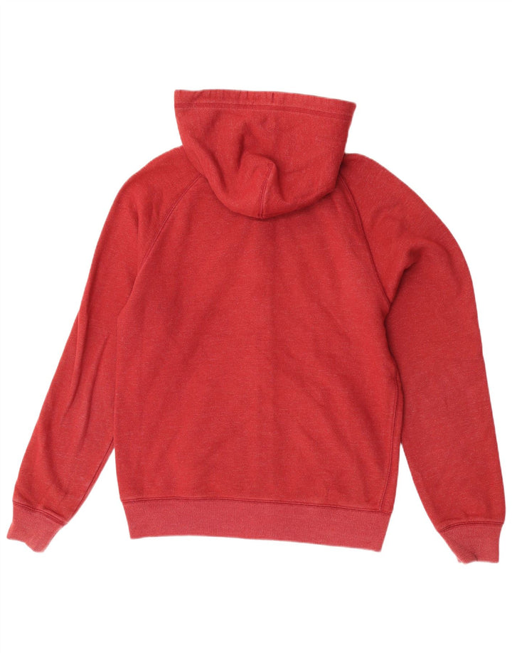 Jack Wills Мужской свитер с капюшоном и молнией с графическим рисунком, хлопковый средний красный цвет