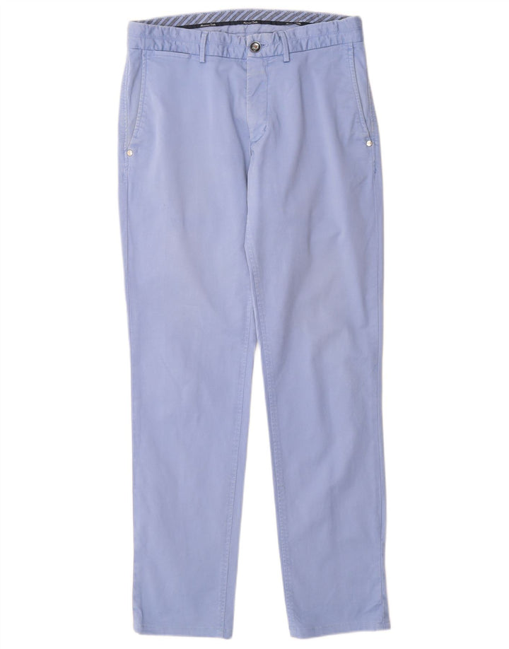 Мужские брюки-чиносы MASSIMO DUTTI Slim Fit EU 38 Small W30 L30 Синие