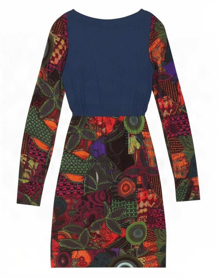 Женское платье-футляр Desigual UK 10, маленькое, разноцветное, с геометрическим узором