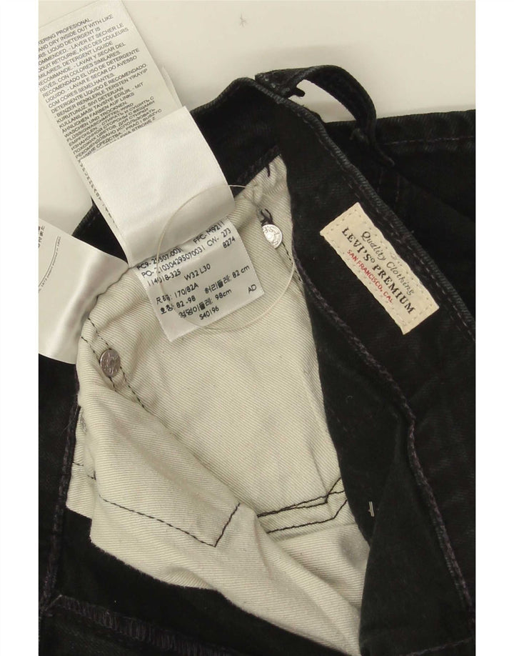 Женские прямые джинсы Levi's W32 L30, черный хлопок