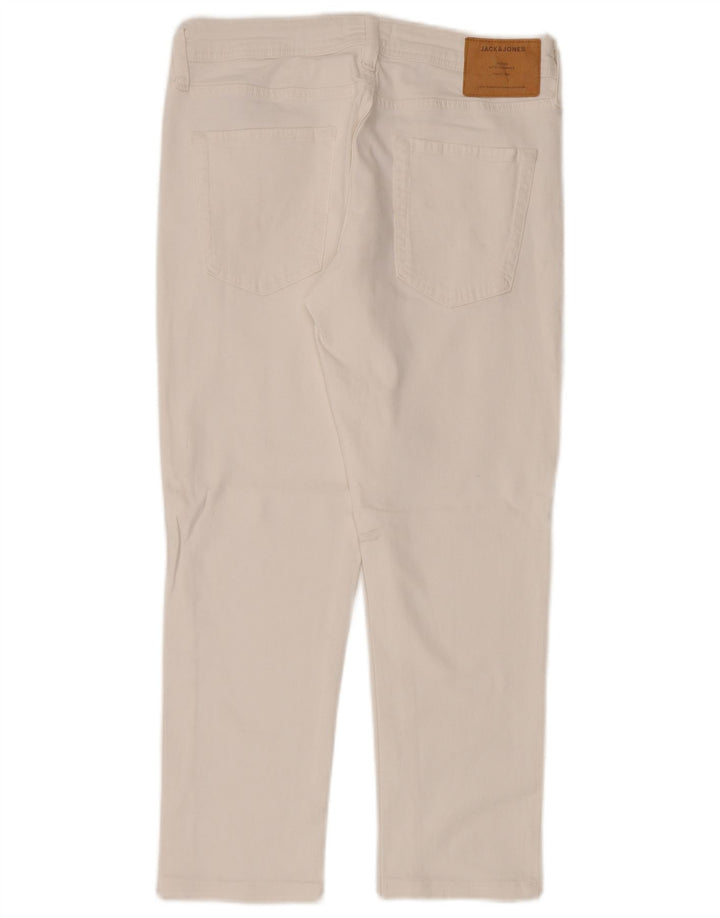 Мужские узкие джинсы Jack & Jones W30 L26, белый хлопок