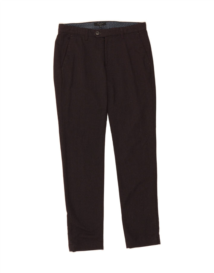 TED BAKER Mens Straight Suit Trousers W30 L30 Brown Polyester Vintage Ted Baker and Second-Hand Ted Baker from Messina Hembry 