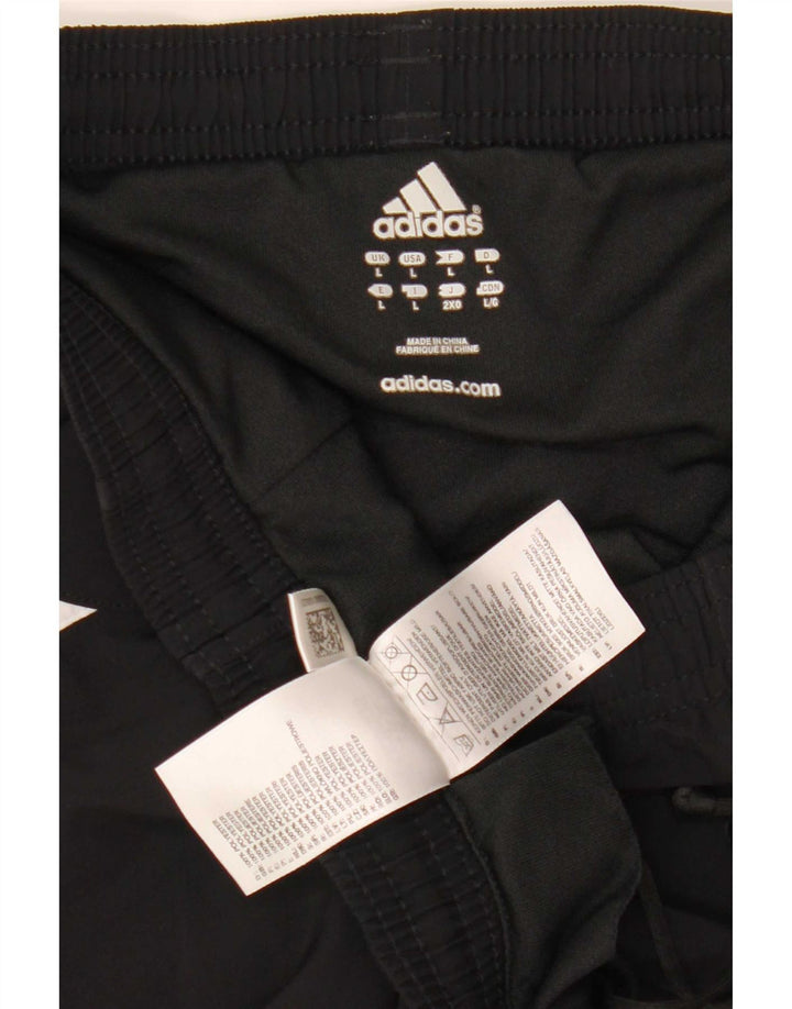 Мужские спортивные шорты Adidas Climalite, большие черные из полиэстера