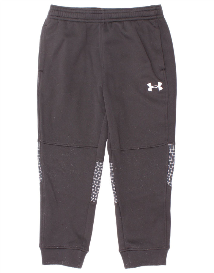 Спортивные брюки Under Armour для мальчиков, джоггеры, 2–3 года, черная клетка