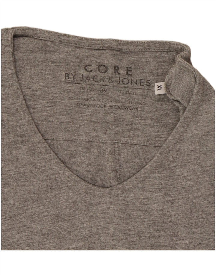 Мужская футболка Jack & Jones Top XL Серая в крапинку
