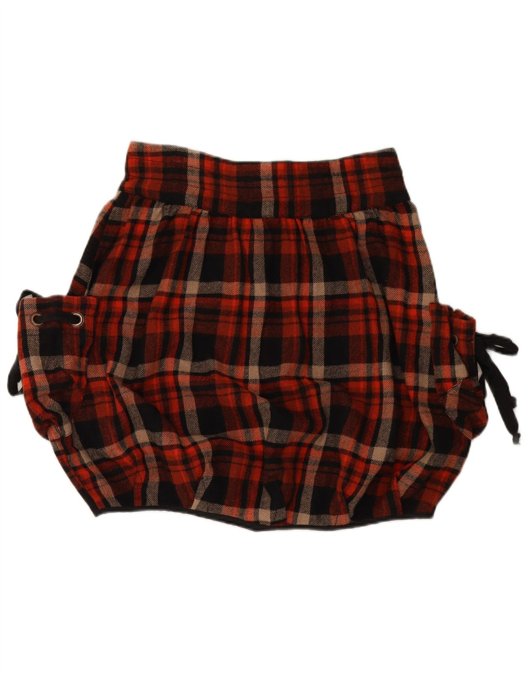 FORNARINA Женская юбка-пузырь, большая W34, шерсть в разноцветную клетку