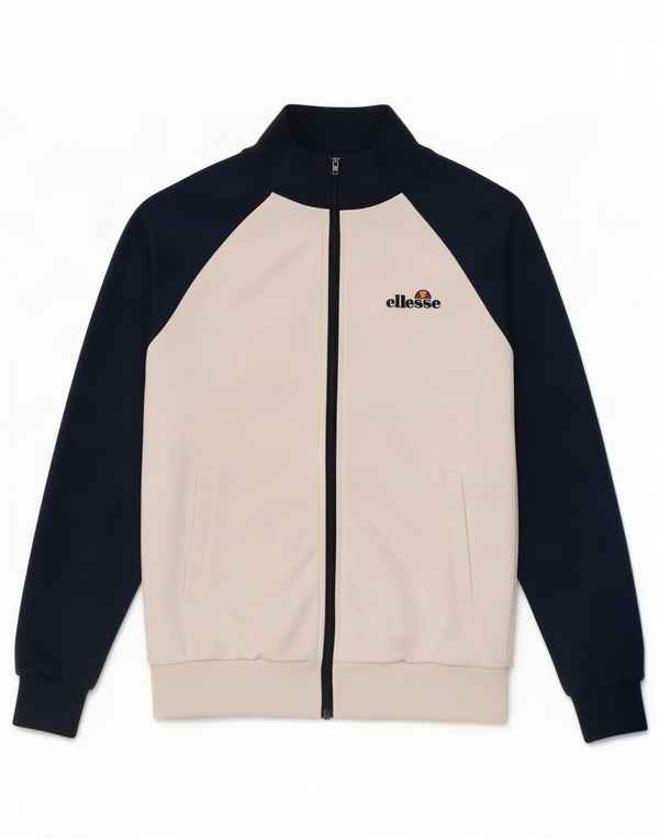 Мужской спортивный костюм Ellesse, верхняя куртка, большой размер, темно-синий, полиэстер с цветными блоками