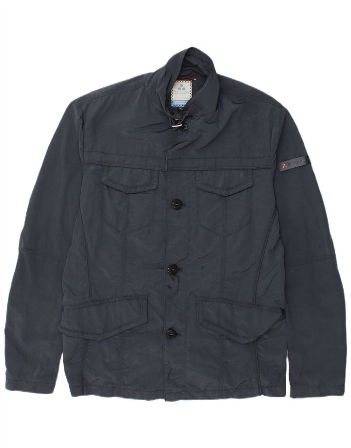 PEUTEREY Mens Utility Jacket IT 52 XL Navy Blue Polyamide