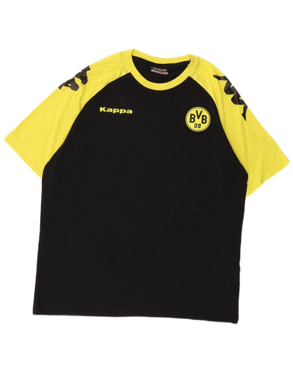 Мужская футболка Kappa BVB Dortmund с рисунком, черный цвет, XL, хлопок