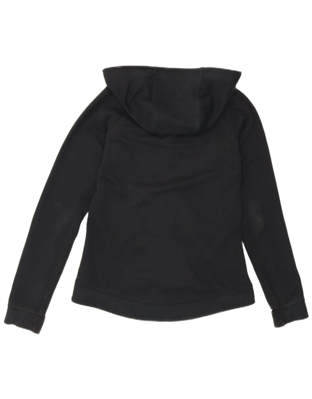 Женский свитер с капюшоном на молнии NIKE UK 12, средний черный, хлопковый