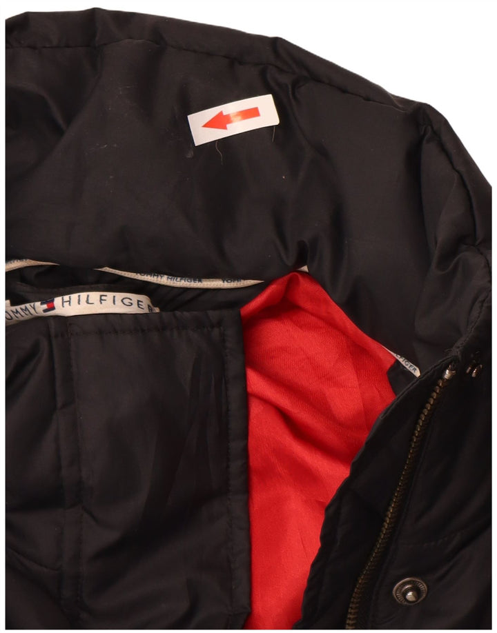 Женская стеганая куртка Tommy Hilfiger UK 16, большой черный полиэстер
