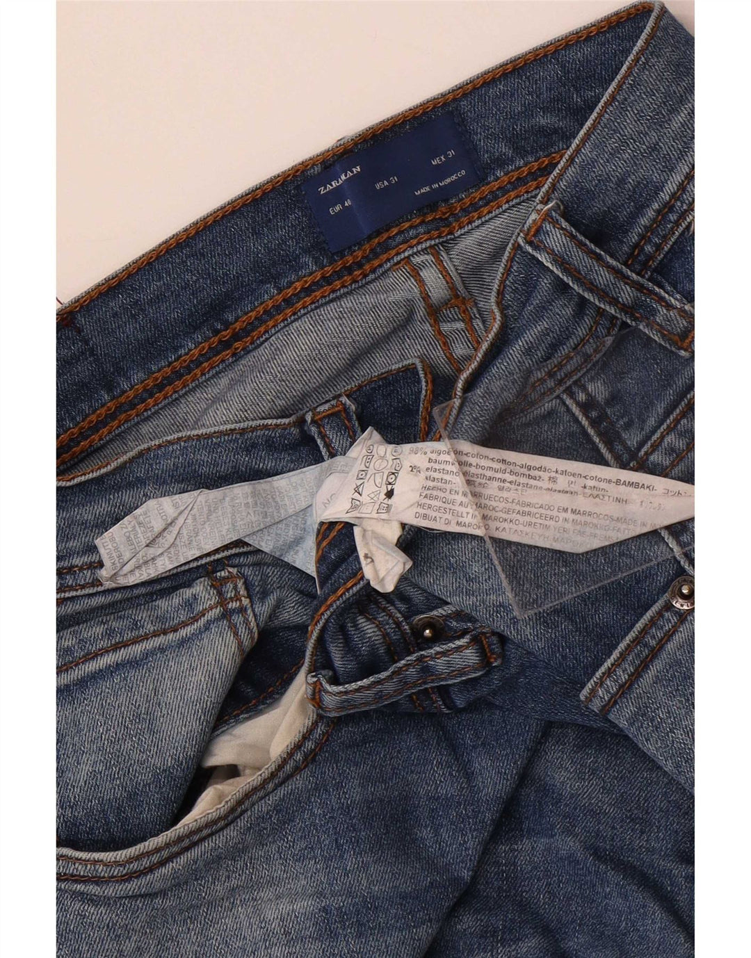 Мужские джинсы Zara Slim EU 40 Medium W31 L32 Синие, хлопок