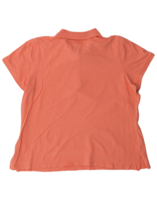 Женская рубашка поло IZOD UK 22 3XL, розовый хлопок