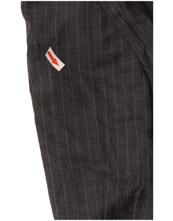 Мужской пиджак на двух пуговицах Marks & Spencer UK 44 XL, серая шерстяная полоска в тонкую полоску