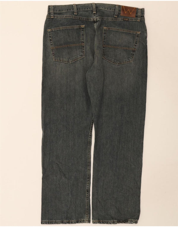 Мужские прямые джинсы Wrangler W36 L29, синие, хлопок