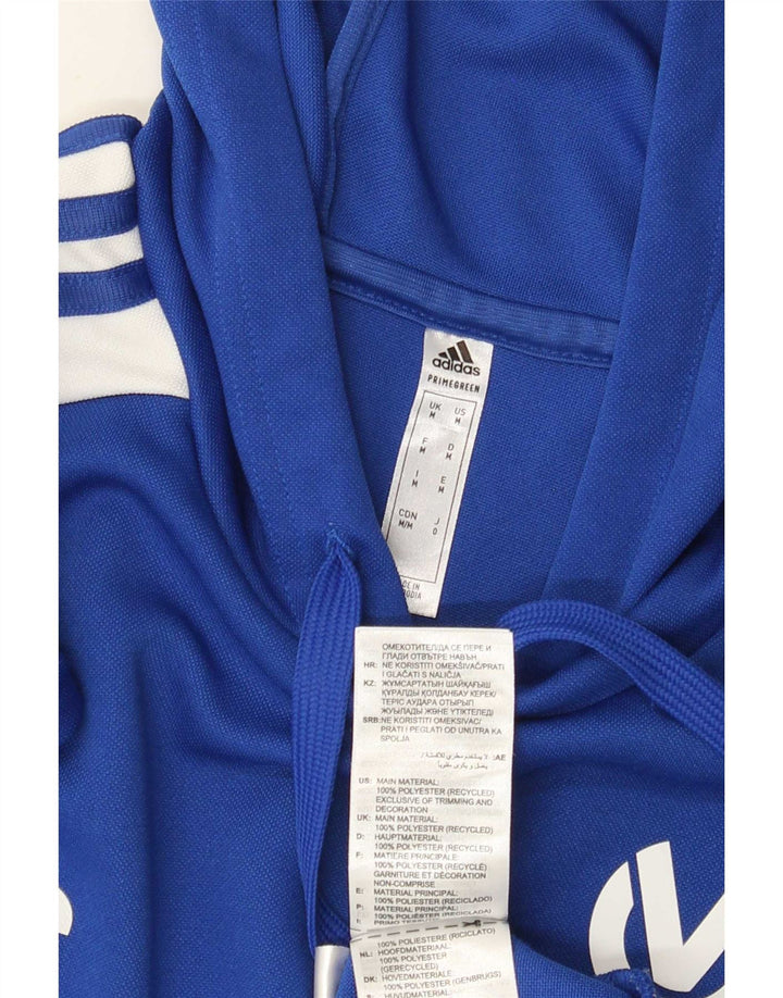 Мужской джемпер с капюшоном Adidas Aeroready с рисунком, средний синий, полиэстер