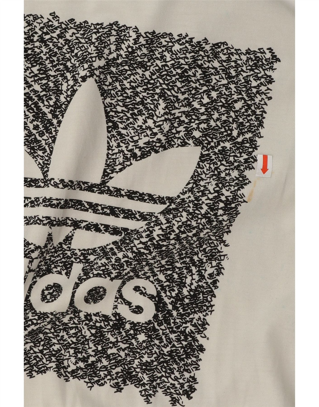 Мужская футболка Adidas с рисунком, маленький белый хлопок