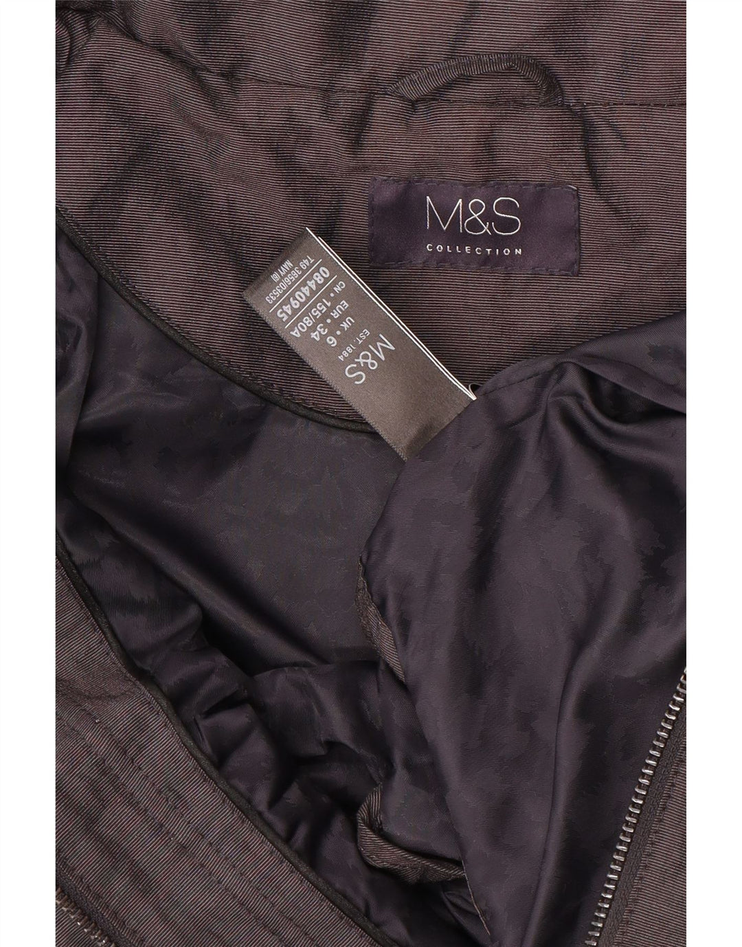 Женская дождевик свободного кроя Marks & Spencer UK 6 XS Темно-синий полиамид