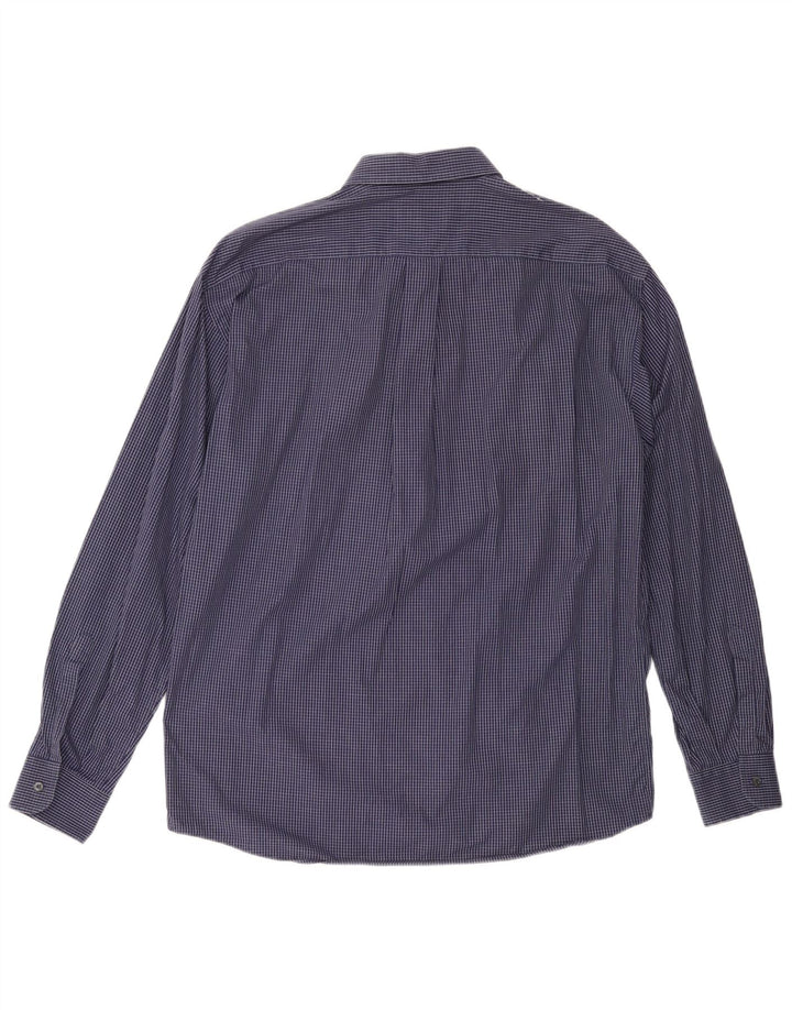 NAVIGARE Мужская рубашка, большая темно-синяя клетка