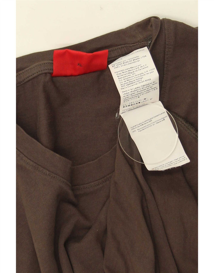 Мужская футболка Hugo Boss Top XL Серая, хлопок