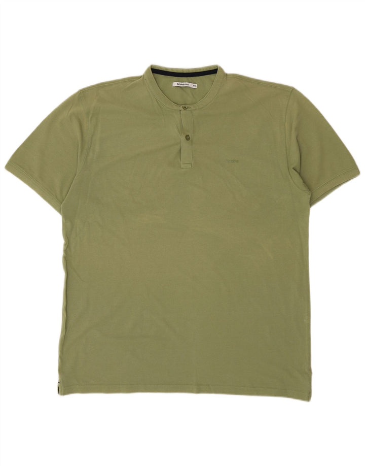 SORBINO Mens T-Shirt Top 2XL Green Cotton