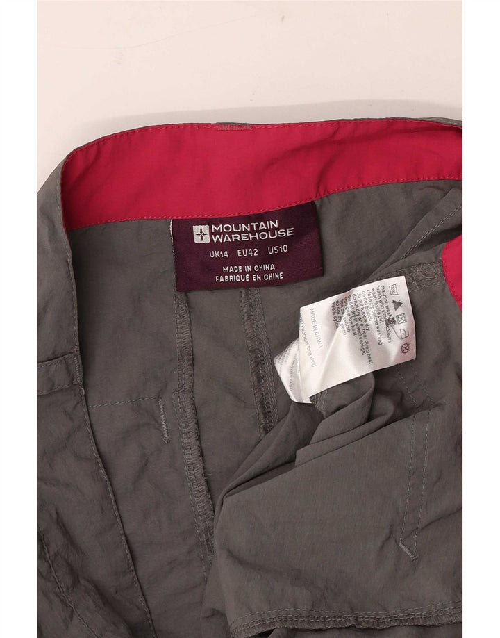 Женские шорты карго Mountain Warehouse UK 14, большие размеры W34, серый нейлон
