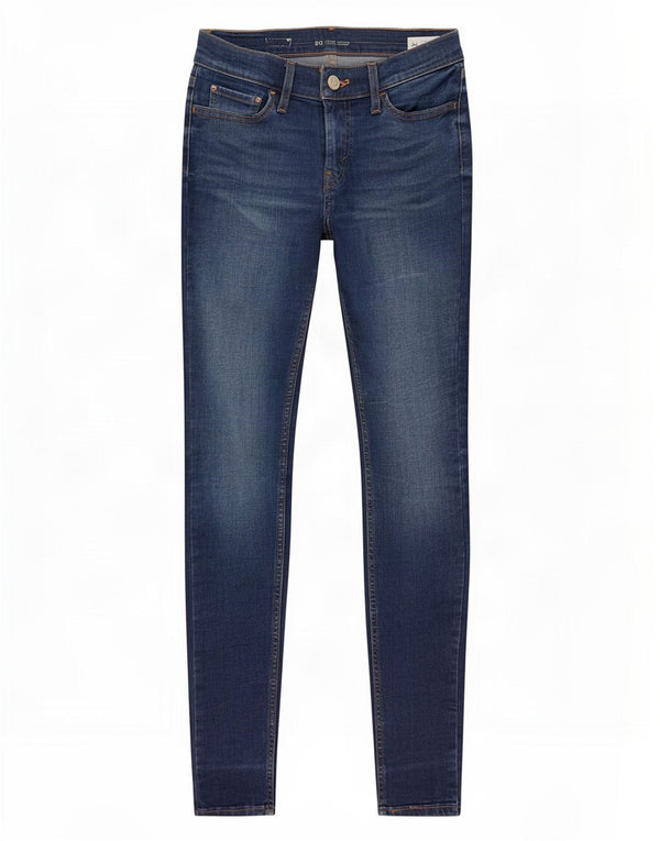 Женские джинсы суперскинни Levi's W28 L32 синие, хлопок