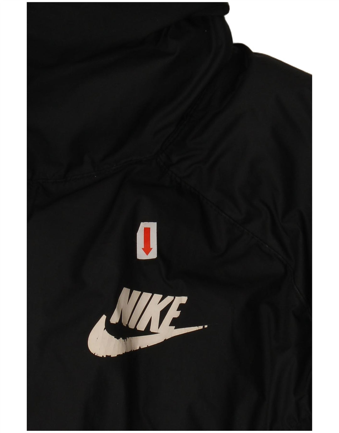 Женская укороченная стеганая куртка оверсайз Nike UK 10, маленький черный полиэстер