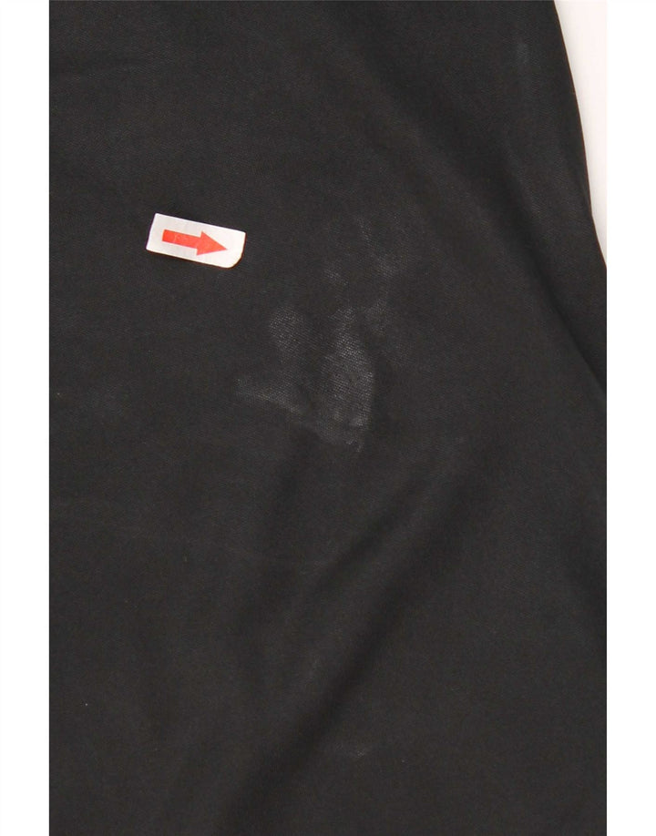 Мужской пуловер с воротником на молнии Nike Dri Fit, спортивный костюм, средний черный полиэстер