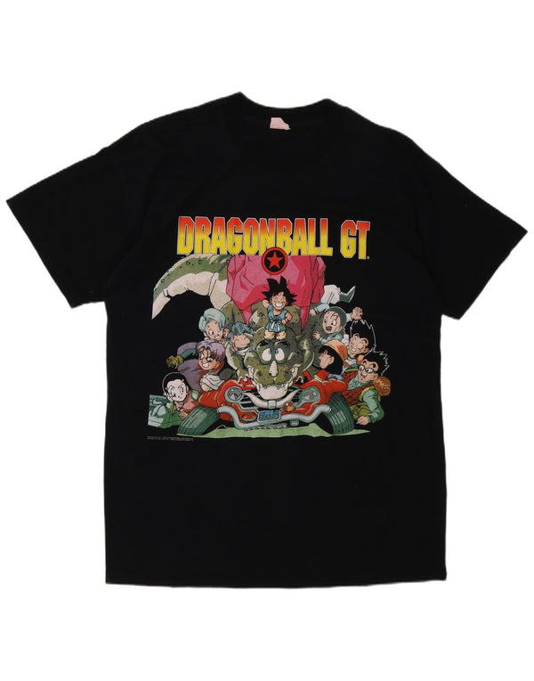 Винтажная мужская футболка с рисунком Dragon Ball GT 1997, средний черный цвет